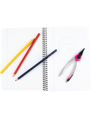 COMPAS LIDERPAPEL ADAPTADOR UN IVERSAL Y MINAS COLORES SURTIDOS