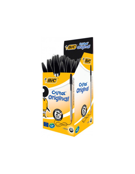 BOLIGRAFO BIC CRISTAL NEGRO UD.
