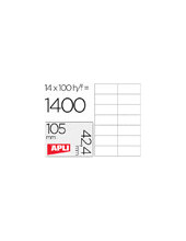 ETIQUETA ADH. APLI 1277 105X42.4MM 100H. 2