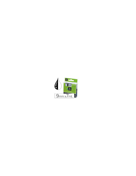 CINTA DYMO 40913 9MMX7MT NG./BL. D1