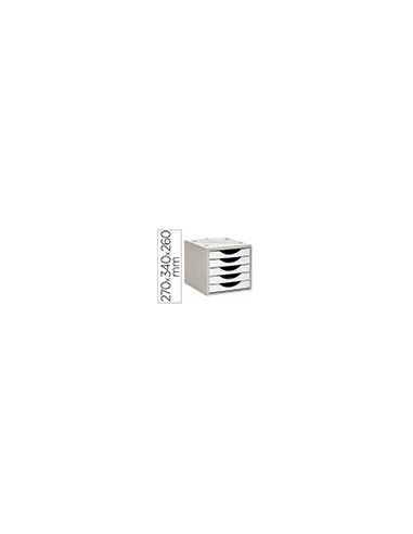 FICHERO CAJONES Q-CON.5 CAJONES BL.OPACO 270X340X260MM