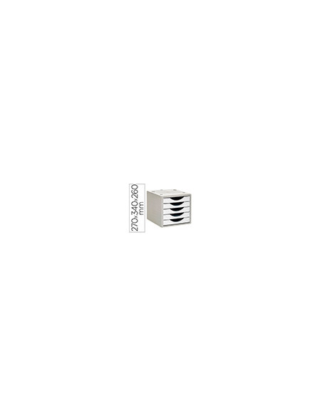 FICHERO CAJONES Q-CON.5 CAJONES BL.OPACO 270X340X260MM