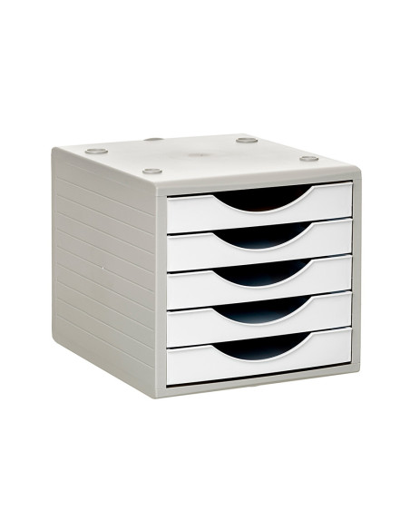 FICHERO CAJONES Q-CON.5 CAJONES BL.OPACO 270X340X260MM