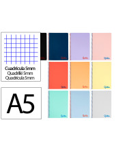CUADERNO ESP. WONDER A5 T.PLASTICO MICRO 5MM 80H 90GR SURT.