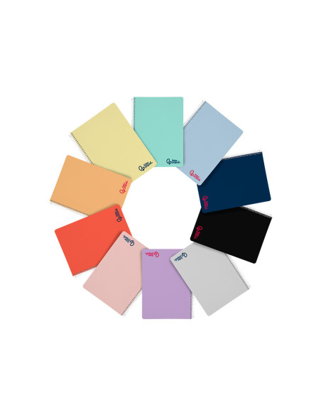 CUADERNO ESP. WONDER A5 T.PLASTICO MICRO 5MM 80H 90GR SURT.