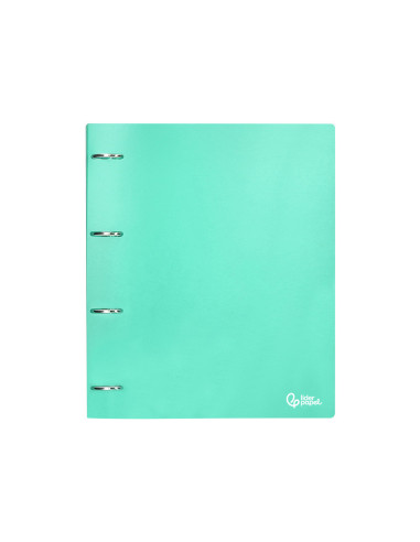 CARPETA LIDERPAPEL 4AN.MIXTAS 40MM PP.A4 VE. MANZANA OPACO
