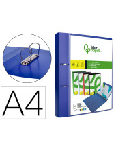 CARPETA  2AN.40MM MIXTAS PP.A4 AZ. TRANSLICUDO