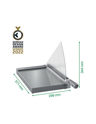 GUILLOTINA PALANCA LEITZ OFFICE PRO A4+ BASE CRISTAL 381MM CORTE 25H.