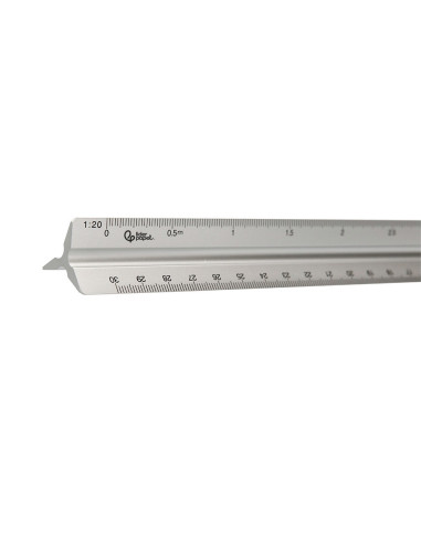 ESCALA  AL.FORMA TRIANGUL FUNDA 30 CM 1:20 1:25/1:50/1:75/1:100/1:150