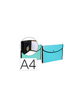 CARPETA EXACOMPTA AQUAREL CLASIFICADORA A4 PP. 6 DEP.PASTEL SURT. 2