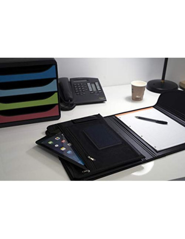 CARPETA EXACOMPTA AQUAREL CLASIFICADORA A4 PP. 6 DEP.PASTEL SURT.