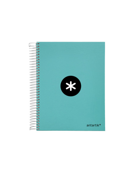 CUADERNO ESP. ANTARTIK A5 T.FORRADA MICRO LISO 5B 6T.120H.100GR.MENTA