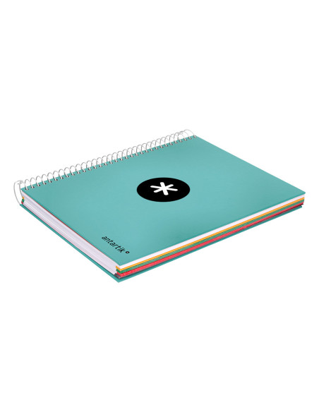 CUADERNO ESP. ANTARTIK A5 T.FORRADA MICRO LISO 5B 6T.120H.100GR.MENTA