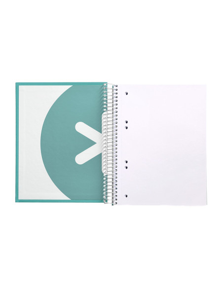 CUADERNO ESP. ANTARTIK A5 T.FORRADA MICRO LISO 5B 6T.120H.100GR.MENTA