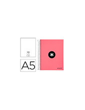 CUADERNO ESP. ANTARTIK A5 T.FORRADA MICRO LISO 6T. 120H 100GR. CORAL 2