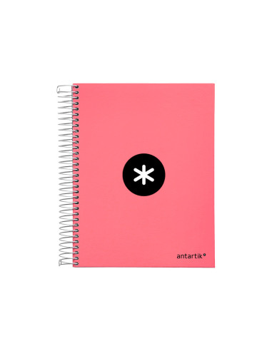 CUADERNO ESP. ANTARTIK A5 T.FORRADA MICRO LISO 6T. 120H 100GR. CORAL
