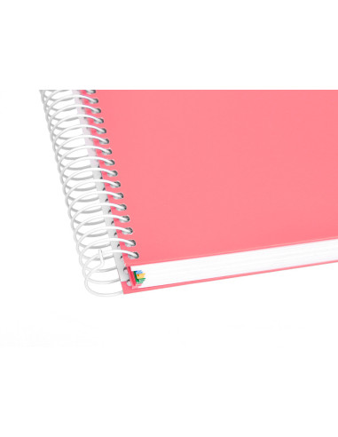 CUADERNO ESP. ANTARTIK A5 T.FORRADA MICRO HOR. 5B 6T.120H.100GR.CORAL
