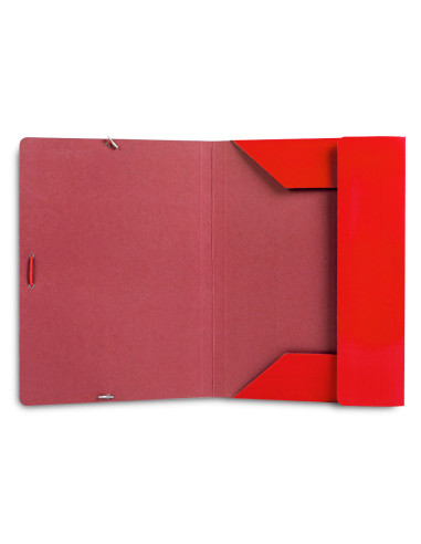 CARPETA  GOMAS FL. 3 SOLAPAS CARTON PLAST.RJ.