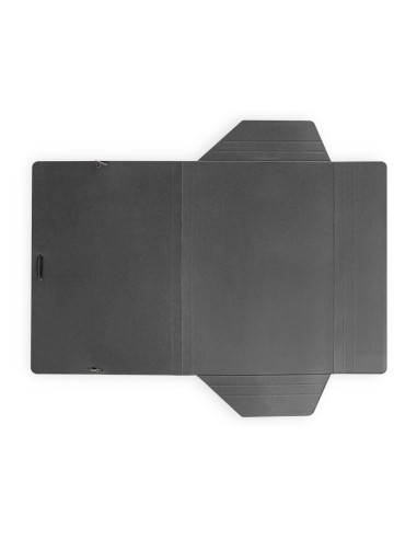 CARPETA  GOMAS FL. 3 SOLAPAS CARTON PLAST.NG.