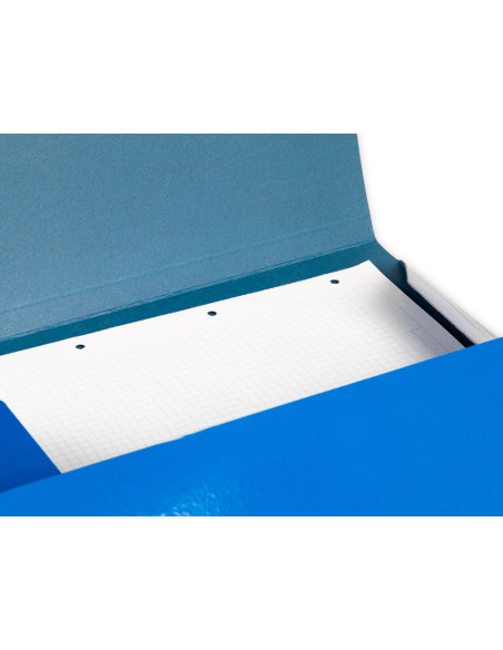 CARPETA  GOMAS FL. 3 SOLAPAS CARTON PLAST.AZ.