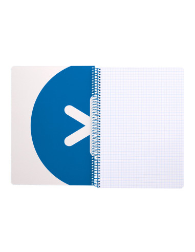 CUADERNO ESP. ANTARTIK A4 T.DURA 4MM 80H 90GR AZ. OSCURO