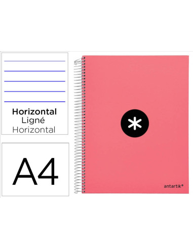 CUADERNO ESP.A4 MICRO ANTARTIK T.FORRADA 120H 100GR HOR.5 B.4 TAL.COR