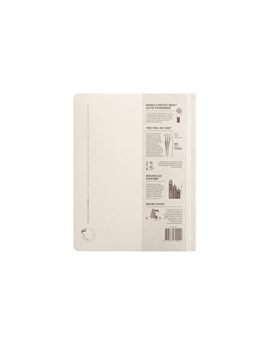 SUBCARPETA CARTULINA TARIFOLD ECO. 226 G/M2 A4 FASTENER CREMA PK.10U