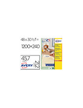 ETIQUETAS ADH. AVERY L4736REV 45,7X21,2MM 25H. 2