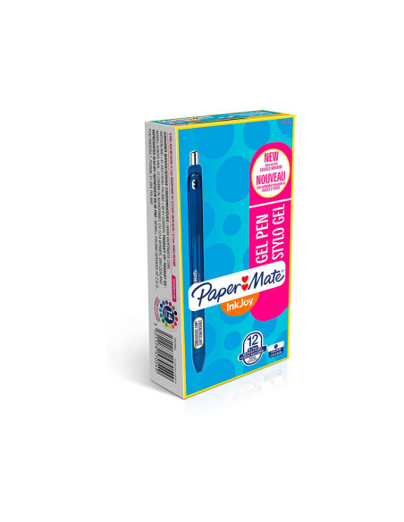 BOLIGRAFO PAPER MATE INKJOY RETRACTIL GEL PEN TRAZO 0,7 MM AZUL