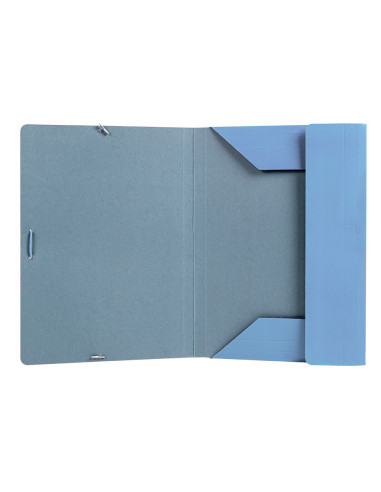 CARPETA  GOMAS FL. 3 SOLAPAS CARTON PLAST.PASTELES SURT.