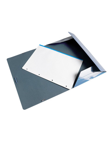 CARPETA  GOMAS FL. 3 SOLAPAS CARTON PLAST.PASTELES SURT.