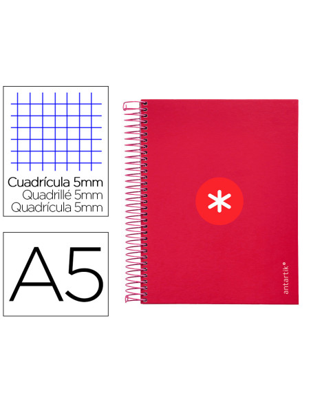 CUADERNO ESP. A5 MICRO ANTARTIK T.FORRADA120H 100GR.5MM 5B.6 TAL.FRAM