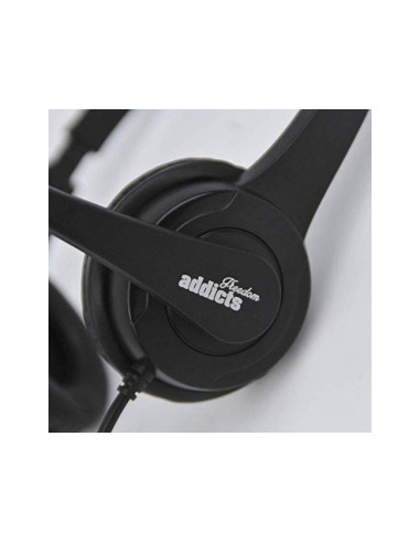 AURICULAR CON MICRO NGS VOX505 USB NEGRO