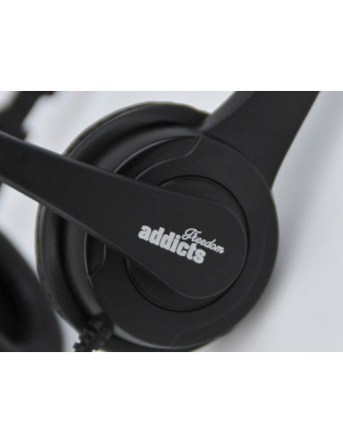 AURICULAR CON MICRO NGS VOX505 USB NEGRO