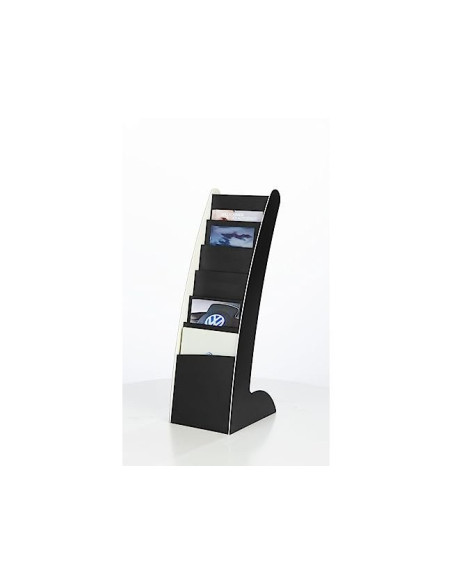EXPOSITOR PAPERFLOW COURBO SLIM SUELO MOVIL DOBLE CARA 6 CASILLAS NG.