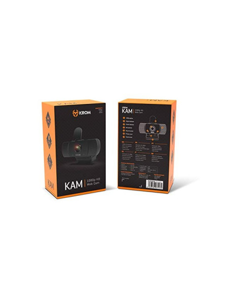 CAMARA WEBCAM GAMING KROM 1080P HD MICROFONO TRIPODE INCLUIDO