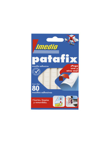 SUJETACOSA IMEDIO PATAFIX MASILLA ADH. REMOV.BLISTER 80 UD.
