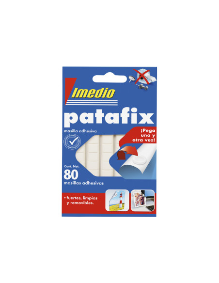 SUJETACOSA IMEDIO PATAFIX MASILLA ADH. REMOV.BLISTER 80 UD.