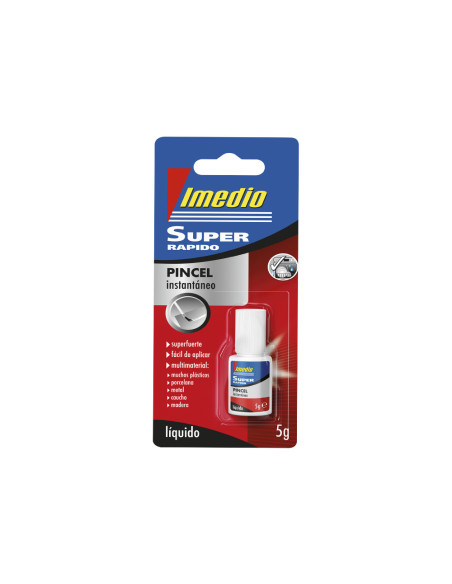 PEGAMENTO IMEDIO SUPER RAPIDO ADH.INSTANTANEO PINCEL BOTE 5 GR