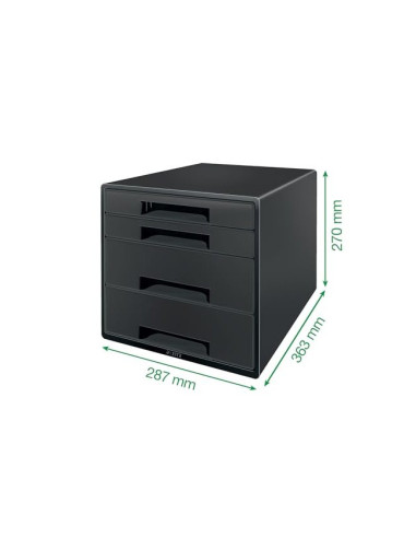 FICHERO CAJONES LEITZ RECYCLE 4 CAJONES NG.287X270X363MM