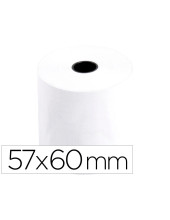 ROLLO SUMADORA TERMICO Q-CON.57MM ANCHO X 60MM SIN BISFENOL 70 G/M2