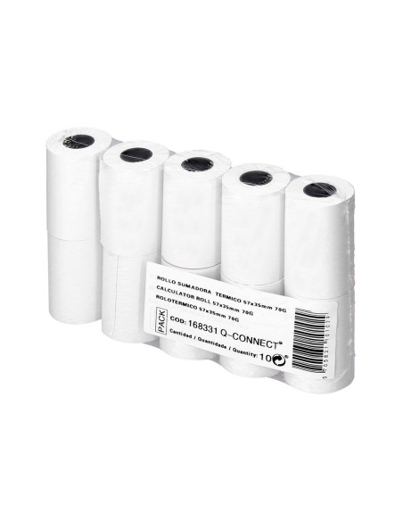 ROLLO SUMADORA TERMICO Q-CON.57MM ANC X 35MM TPV SIN BISFENOL 70 G/M2