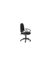 SILLA ROCADA GIRATORIA TELA IGNIFUGA NEGRO C/BRAZOS 2