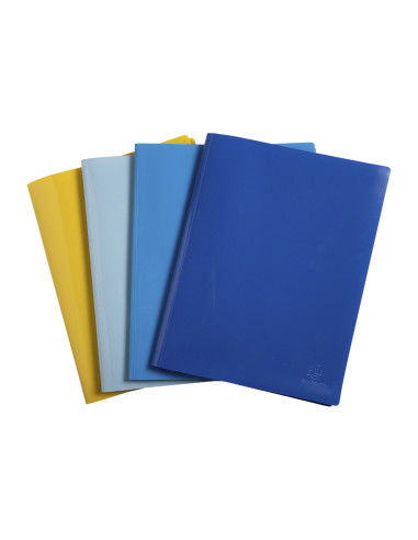 CARPETA EXACOMPTA ESCAPARATE 100 FUNDAS A4 RECICLADA PP. SURT.