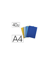 CARPETA EXACOMPTA ESCAPARATE 40 FUNDAS A4 RECICLADA PP. SURT. 2