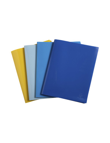 CARPETA EXACOMPTA ESCAPARATE 40 FUNDAS A4 RECICLADA PP. SURT.