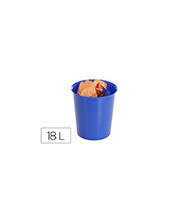 PAPELERA PLAST.ARCHIVO 2000 ECOGREEN 100% RECICLA 18LT.AZ. 290X310MM 2