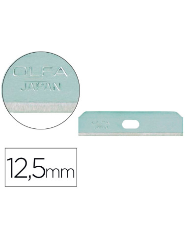 REPUESTO CUTER OLFA ANCHO 12,5MM 10 UD.CUTER SEGURIDAD SK-7