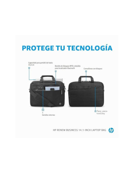 MALETIN PORTATIL HP RENEW BUSINESS 14,1\" NG.250X360X22MM