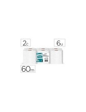 PAPEL SECAMANOS AMOOS INDUST 2 CAPAS 32G/M2 CEL BLANCO 60 MT 6UD 2